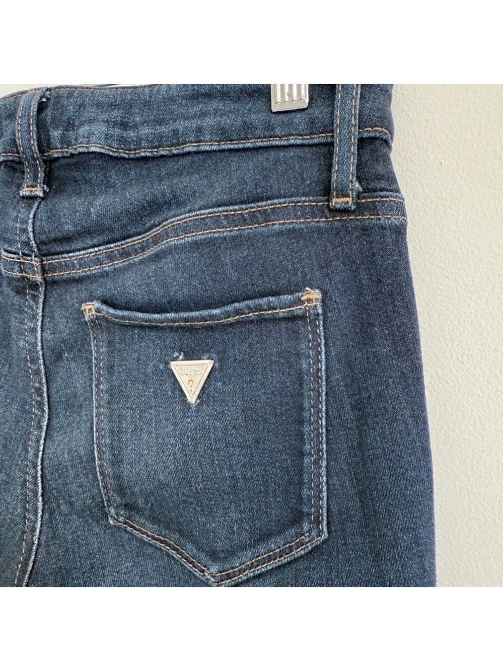 Guess Los Angeles Sexy Curve Dark Wash Womens Denim Jeans Size 24 Mid Rise - Picture 5 of 11